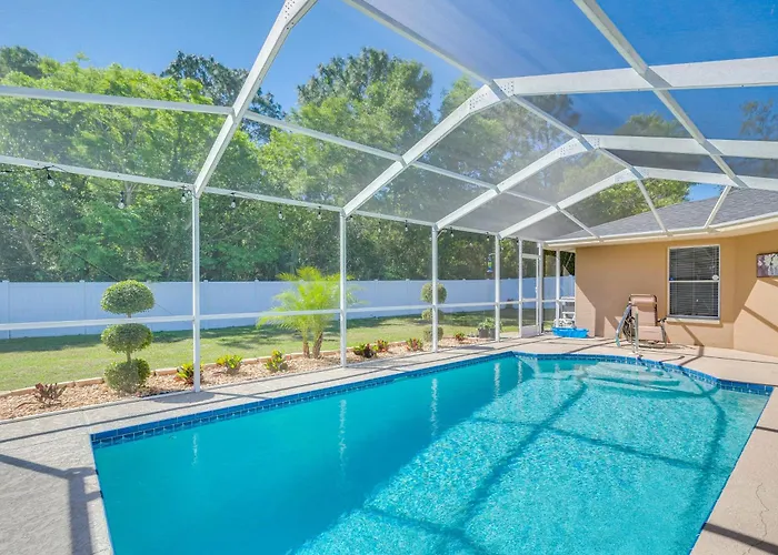 Relax Poolside: Spring Hill Family Home W/ Yard!